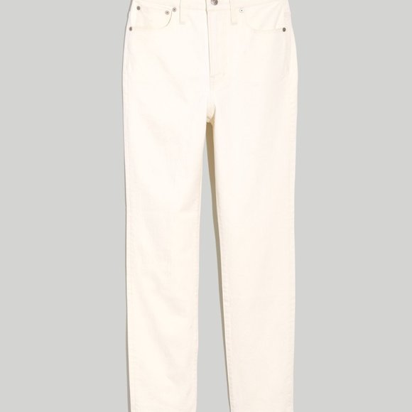 Madewell The High-Rise Perfect Vintage Jean in Tile White Size 32 - Picture 3 of 5